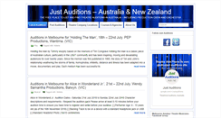 Desktop Screenshot of justauditions.com